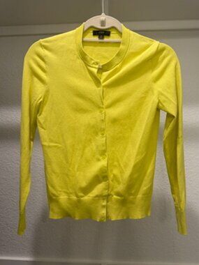 J Crew Rich Saffron Knit Cardigan - S